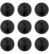 SmiLife Cable Clips Phone Cord Holder, Charger Cord Organizer, Cable Management Clips for Nightst...