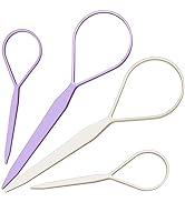 Teenitor 4pcs Tail Hair Tool, Ponytail Hair Pull Through Tool French Braiding Hair Tool, Hair Fli...