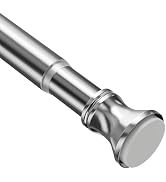 Amazer Spring Tension Shower Curtain Rod, 54-90 Inches Rust-Resistance Tension Curtain Rod Bathro...