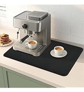 DTCSWACN Dish Drying Mat Super Absorbent Dish Drying Mat Coffee Bar Accessories,Drying Mats for K...
