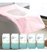 Rgqphantom 50 Pack Toilet Seat Covers Disposable 16x24 Inch XL Portable Toilet Liners Travel Seat...