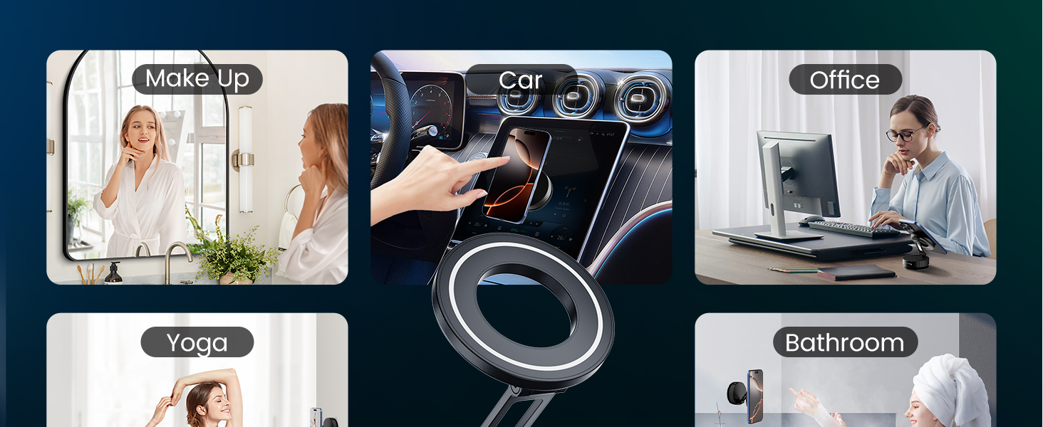 vacuum magnetic phone holder