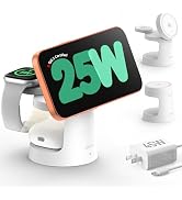 SODI Qi2.2 25W Wireless Charger, 3 in 1 Charging Station with Night Light, Qi2 Certified Wireless...