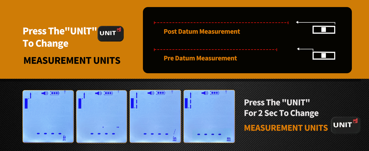 laser tape measure with level