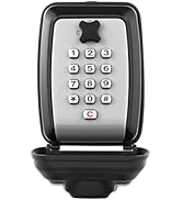 WJYMRO Key Lock Box With Code, Large Capacity 9 Digit Combination Lock Box Wall Mount, Outdoor We...