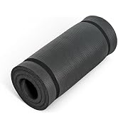 CAP Barbell 1-Inch High Density Exercise Yoga Mat with Strap | Multiple Colors