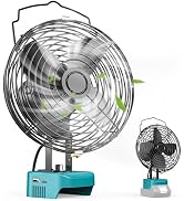 Ecarke Portable Cordless Fan Compatible with Makita 18V (Tool Only) 7 inch Cordless Battery Power...