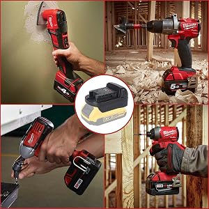 milwaukee to dewalt battery adapter