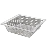 Leyso Stainless Steel Floor Sink Top Hang Basket Strainer Sink Drain Cover 10” x 10” x 2-1/2” for...