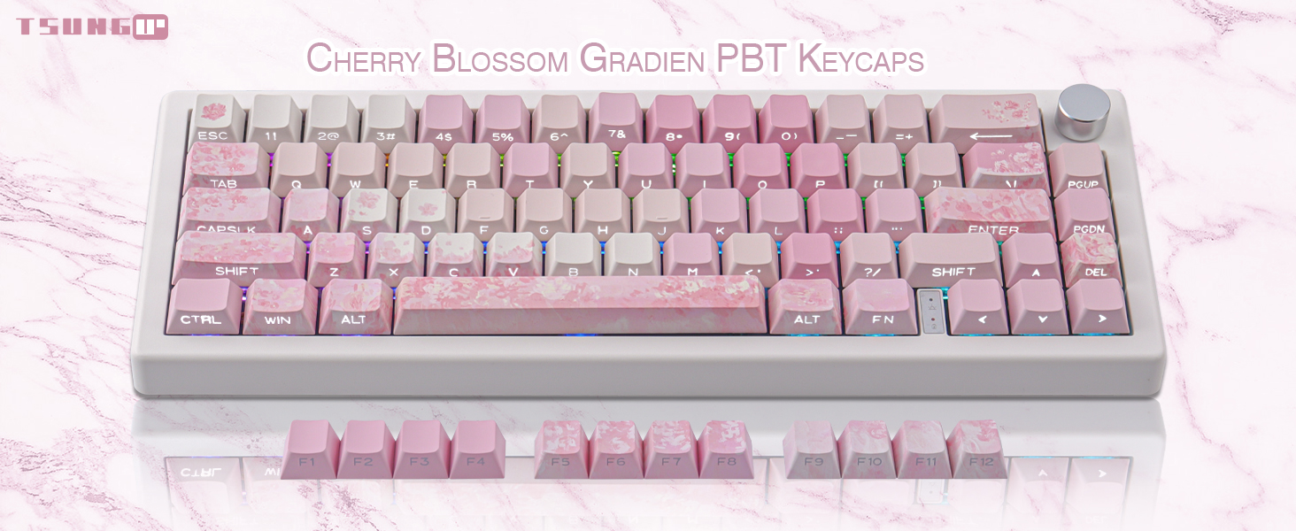 pink keycaps set