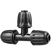 10 Pack 1/2 Inch Drip Irrigation Fittings Tee Connectors for 1/2 Inch Drip Irrigation Tubing (1/2...