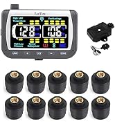 EEZ RV Products EezTire TPMS10ATCB Tire Pressure Monitoring System - Color Monitor + 10 at Sensor...