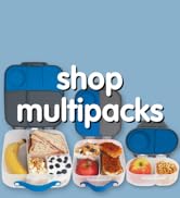 b.box Kids Lunch & Snack 3-Pack. Includes Matching Lightweight Bento Lunch Box, Mini Lunch Box & ...