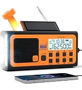DreamSky Emergency Radio NOAA Weather Alert with Hand Crank | Radio Portable AM FM SW, 18500mWh R...