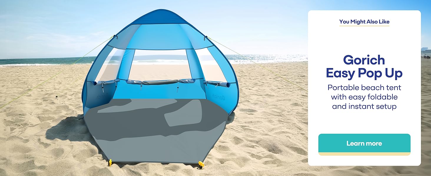 gorich pop up beach tent one second setup