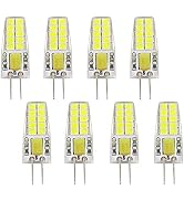 Edearkar 5W G4 LED Light Bulbs(8 Pack) AC/DC 12V Bi-Pin Base Ceiling Recessed Puck Light Bulb LED...