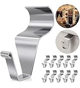 Amuille Vinyl Siding Hooks Hanger (10 Pack), Heavy Duty Siding Clips for Hanging on Patio, No-Hol...