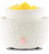 EQUSUPRO Wax Melt Warmer for Scented Wax Melts 3-in-1 Electric Ceramic Candle Wax Warmer Burner F...