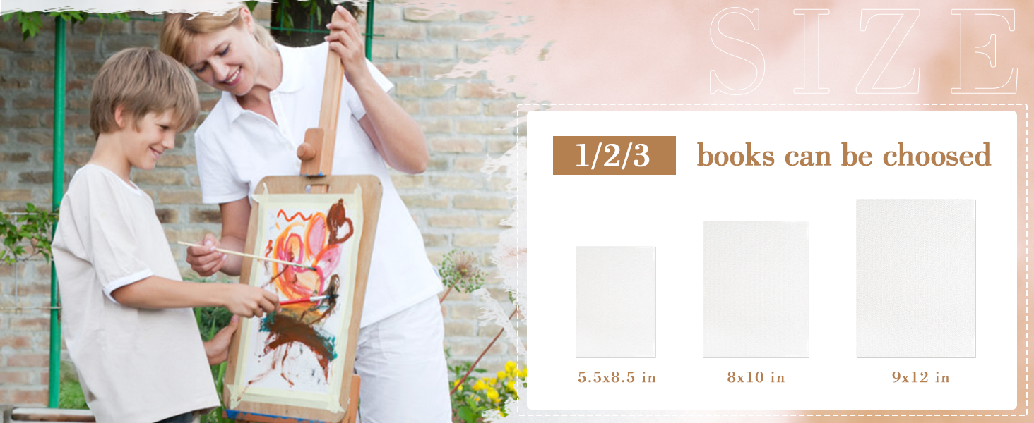 Watercolor Paper Pad, 140lb/300g Cold Press Thick Sketch Book Workbook Journal for Kids Adult