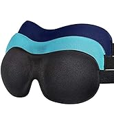 AMAZKER Sleep Mask Invisible Alar Deep Orbit 3D Eye Mask 3 Pack