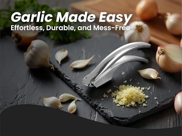Garlic Made Easy-Effortless, Durable, and Mess-Free