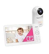 VTech Upgraded 7" Baby Monitor, Advanced HQ Max, Pan Tilt Zoom Video Baby Monitor with Camera and...