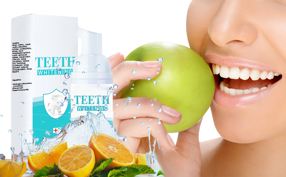 Teeth Whitening Mousse Refreshing Breath Deep Cleaning Foam Toothpaste Natural Mouth Wash Water