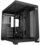 PCCOOLER PC Case ATX Mid Tower, Tempered Glass & Mesh Front, High Airflow, E-ATX/ATX/Micro-ATX/IT...