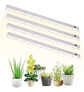 DingChen T5 Grow Lights, 2FT 60W (4×15W, 500W Equivalent), Full Spectrum Grow Lights for Indoor P...