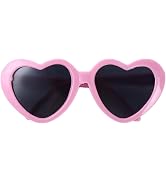 Christmas Pink Heart-Shaped Pet Sunglasses Cute Pet Dog Sunglasses Cat Glasses Heart Sun Flower G...