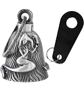 Motorcycle Bell for Bikers Women Men with Hanger, Biker Bell for Riders, Riding Bell for Good Luc...