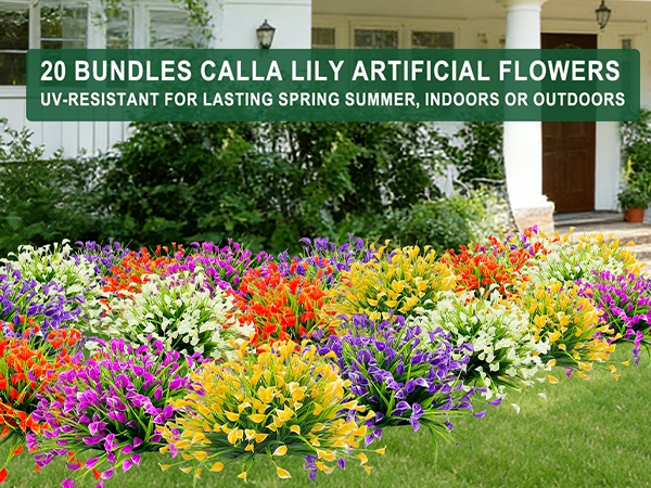 artificial flowers for outdoors