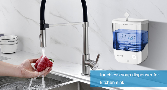 touchless soap dispenser for kitchen sink