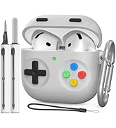 Delidigi for AirPods 4 Case Cover, Classic Handheld Game Console Design Silicone Protective Case ...