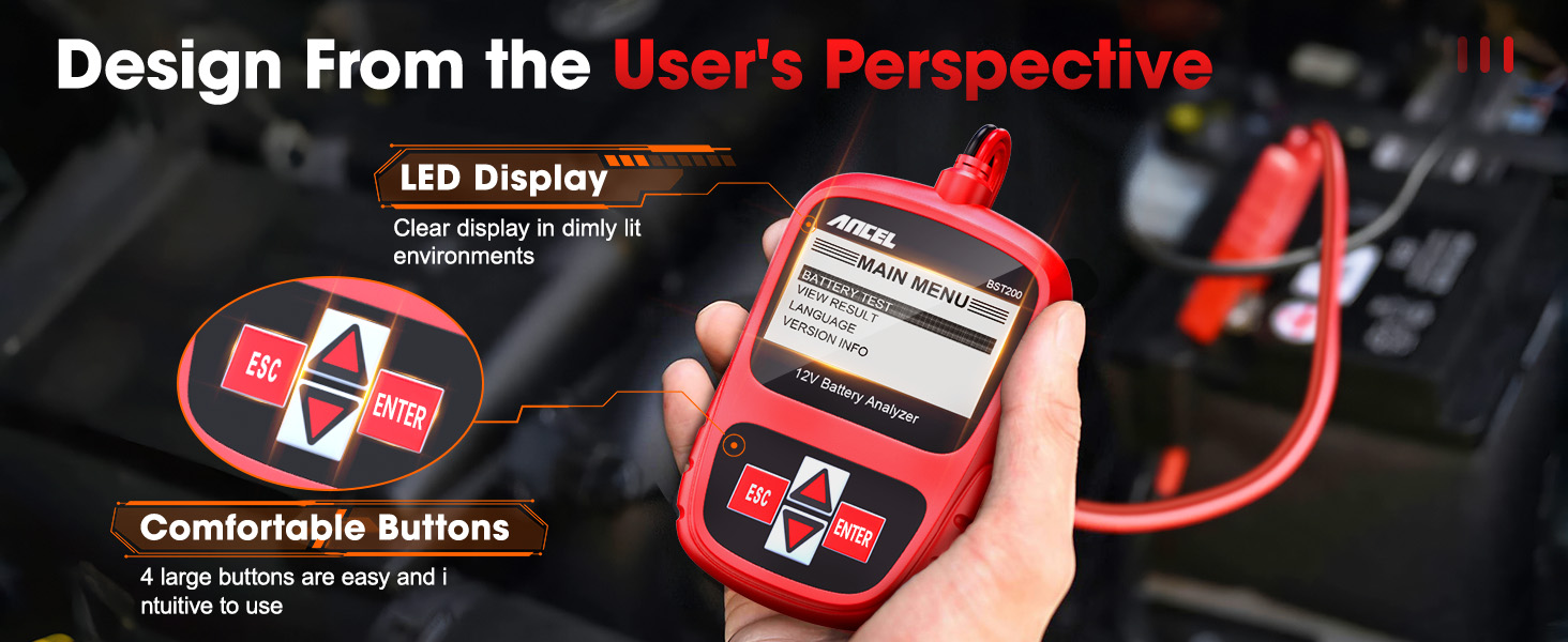 LED Display Clear display in dimly lit environments + Comfortable buttons