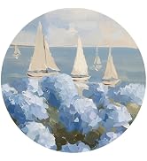 KDHTY Coastal Blue Hydrangea Light Blue Mousepad,Girly Floral Mouse Pad Aesthetic Desk Accessorie...