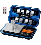 UNIWEIGH Digital Pocket Gram Scale 500g x 0.01g Precision Jewelry Scale | Mini Coin Scales 6 Unit...