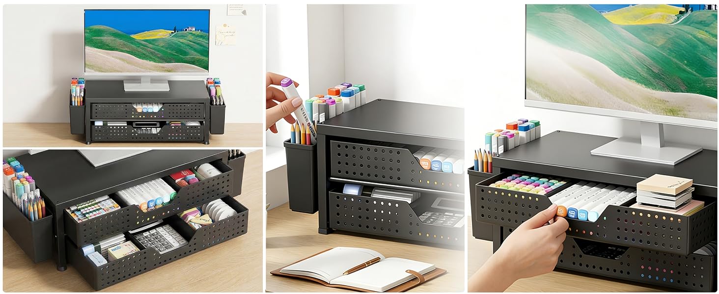 monitor stand for desk organizers and accessories computer stand riser office organization desktop