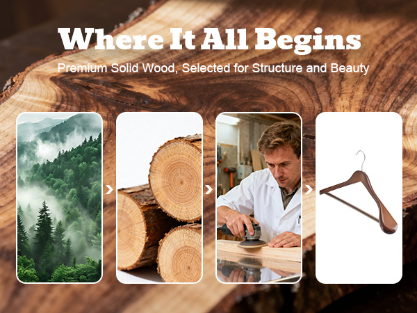 wood suit hangers