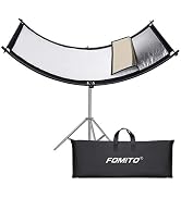 FOMITO Light Reflector 70"x25.6"/178x65cm Arclight Curved Eyelighter Lighting Diffuser for Photog...