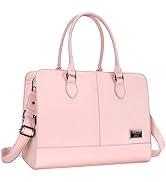 MOSISO Women Laptop Tote Bag (15-16 inch) 3 Layer Compartments,Rose Quartz