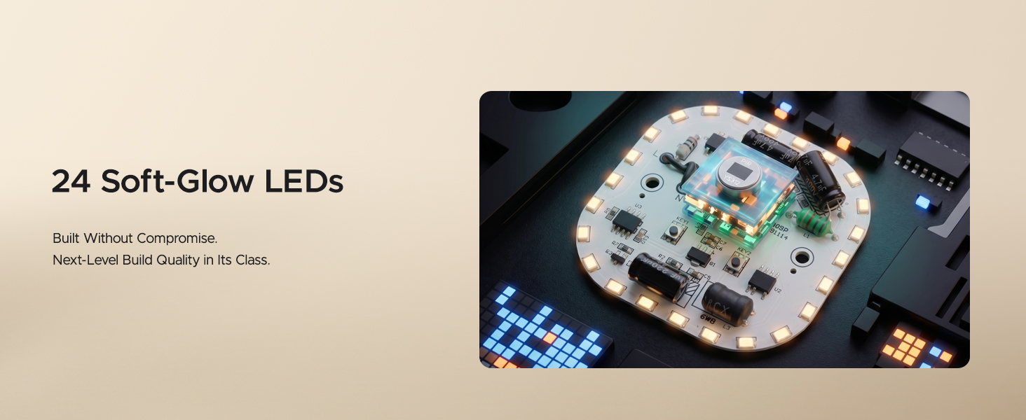 3000K provide non-glare, gentle illumination for safe nighttime navigation without disturbing family