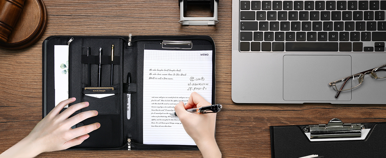 ProCase Portfolio Business Padfolio Folder with Zipper