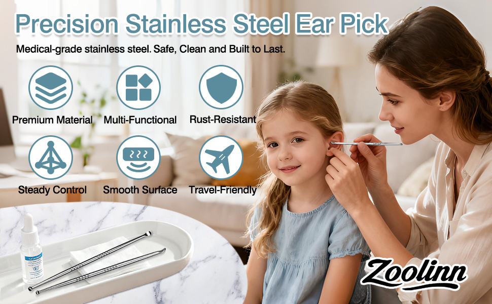 Precision Stainless Steel Ear Pick