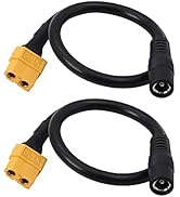 SinLoon XT60 Charging Cable XT60 Female Bullet Connector to Female DC 5.5mm X 2.5mm Power Cable X...