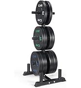 CAP 2-inch Olympic Bumper Plate Weight Set | 100-370 lbs | Multiple Colors | Storage Rack Optional