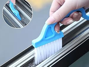 Handheld window groove gap brush