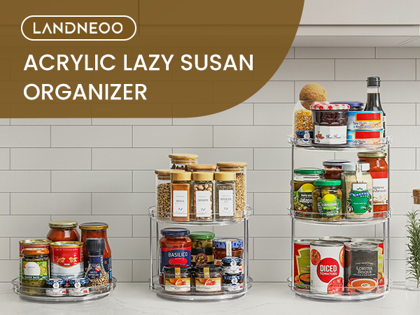lazy susan turntable organizer
