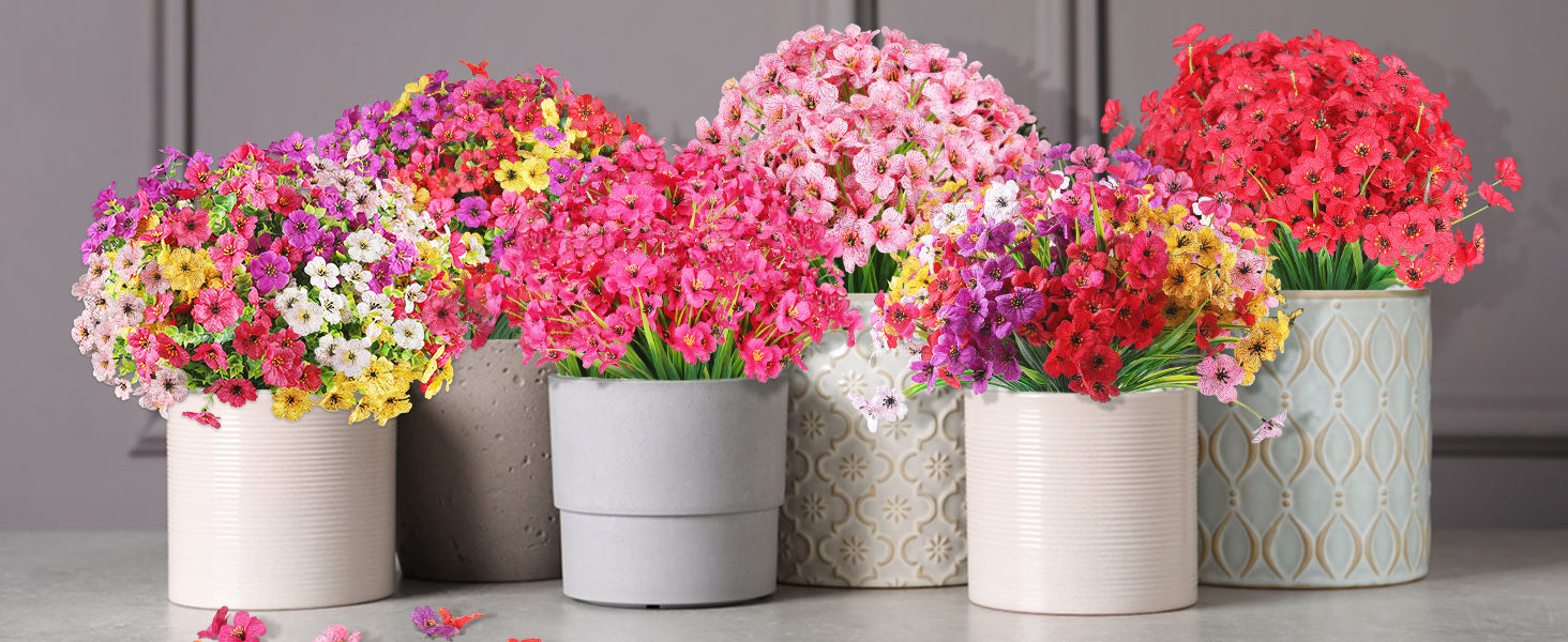 artificial flowers for outdoors