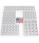 Clear Adhesive Bumper Pads 106-PC Combo Pack (Round, Spherical, Square) - Sound Dampening Transpa...